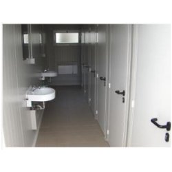 Bloc  sanitaire modulaire raccordable aux réseaux d'alimentation et d'évacuation - MODULO SOLUTIONS