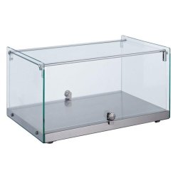 Vitrine d'exposition neutre vitrée Droit 35L 7487.0235 Combisteel