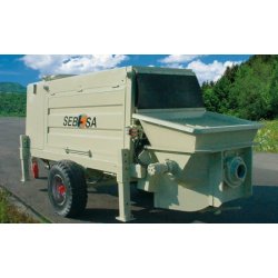 Bd-1504 - Pompes à béton stationnaire sur roues avec débit nominal de 53 à 110 m³/h