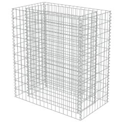 Helloshop26 - Jardinière lit surélevé plantes fleurs jardin à gabion acier galvanisé 90 x 50 x 100 cm 02_0001316 - acier 3000076861533