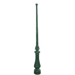 Mât d'éclairage public Vicomte n°3 - aluminium thermolaqué avec fûts cannelés et finition sablage