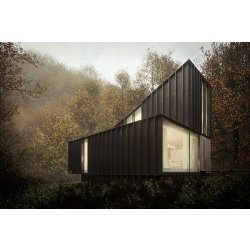 Studio container HPLuxe 140 - 5 containers maritimes 40 pieds HC certifiés type A - Dimensions 12,06 x 2,44 x 2,89 m
