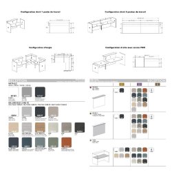Comptoir de réception droit Torino - Bureau-Store - 100, Blanc, Non