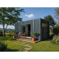 Studio de jardin Déséo LT 18 m² isolé et climatisé - Bureau, chambre ou logement indépendant