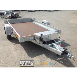 Plateau abaissable MECANOREM RPMS B100 1501F - pompe électrique - 1 essieu - PTAC 1500 Kg - 305 x 170 cm