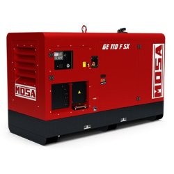 GE 110 FSX - Groupe électrogène industriel supersilencieux - Mosa - Triphasé 110 kVA (88 kW) stand-by