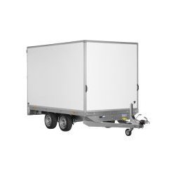 PM1720 - Remorque fourgon en bois Saris - 2000 kg - Double essieu - Freinée - 330x170 cm