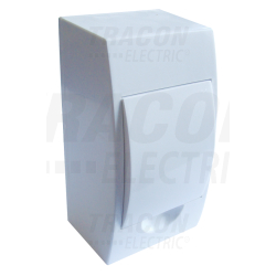 Boîte de distribution en saillie - cache blanc - rail N-PE 1×4 modul - IP40 - dimensions 200×110×70mm