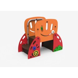 Toboggan pour enfant en métal - Structure robuste en acier inoxydable et plateformes antidérapantes