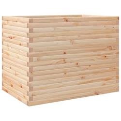 Helloshop26 - Jardinière bac lit surélevé plantes fleurs terrasse jardin 90 x 60 x 68,5 cm bois de pin massif marron 02_0038032 - marron Bois massi