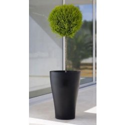 Contenant conique haut en polyéthylène rotomoulé - Pylcur - Jardinière double paroi avec options personnalisables