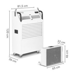 Climatiseur split professionnel mobile PT 6500 S - 6,6 kW - 22 500 BTU - Ventilateur 3 vitesses - Réfrigérant R-410A