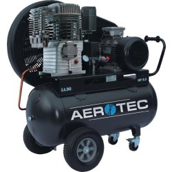 Compresseur Aerotec 780-90 - 780 l/min - 10 bar - 4 kW - 400 V - 50 Hz - 90 l - Version industrielle lubrifiée à l'huile