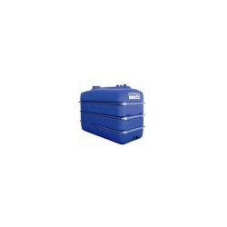 Cuve aérienne plastique 3000L - PEHD bleu anti-UV avec bandages métalliques renforcés