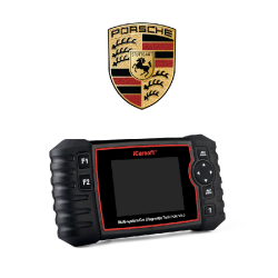Valise de diagnostic automobile iCarsoft POR V2.0 - Compatible Porsche - Écran LCD 4 pouces et mises à jour gratuites
