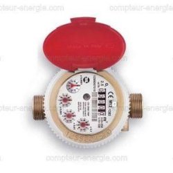 Compteur d'eau chaude R160 Maddalena CD ONE - compteur à jet unique avec transmission magnétique Super Dry