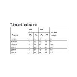 J66c3 groupes électrogènes industriel - sdmo -tension de référence (v)	400/230