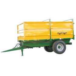 RMG 8 - Remorque agricole à ridelles Gourdon SA - Charge utile 8 tonnes - Bennage hydraulique