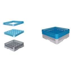 Casier lavage vaisselle - plastique résistant - dimensions 50x50 cm - hauteur 10 cm
