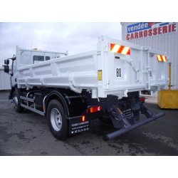 VL Bibenne 16T - Tribenne, benne arrière personnalisée avec porte hydraulique et options variées