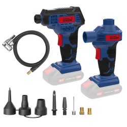 Kit compresseur + pompe à air sans fil kls 18-0 ss accu ni chargeur