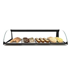 Vitrine neutre à poser SIMPLY - 1 niveau - 840 mm - Verre trempé | Sayl Barcelona