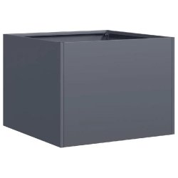 Helloshop26 - Jardinière design moderne pour jardin balcon 40 x 40 x 30 cm avec fond ouvert stabilité en acier anthracite 02_0051578 02_0051578 - ve