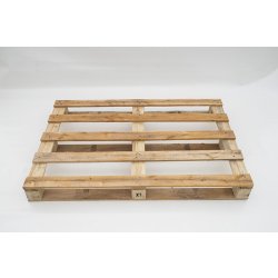 Palette en bois légère - 5 planches bord franc - Charge maximum 300 kg - 80x120 cm