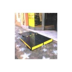 Plateforme pliante Beka accès latéral modèle PFFBK01 - Capacité 300 kg - Hauteur ajustable 12 à 20 cm
