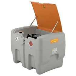 Station Easy Mobil 440 litres premium - Pompe Cematic 3000 12 V - Avec capot - CEMO - 11107