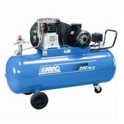 Compresseur air 4CV triphasé - 200L - 400V - Débit réel 21 m3/h - 9 bars