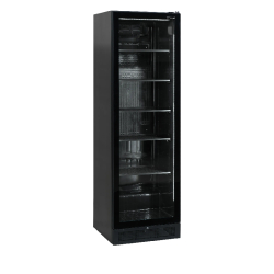Vitrine réfrigérée noire scu1425 frameless TEFCOLD