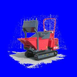 Mini-dumper sur chenilles Hinowa HP 1500 - capacité 1500 kg - moteur diesel Yanmar 24 HP