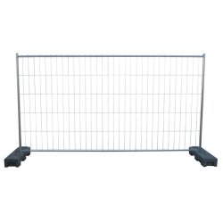 Barrières de chantier - Clôture grillagée M350 4 tubes - Treillis soudé plat cadre tubulaire