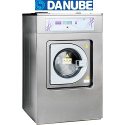 Laveuses essoreuses professionnelles suspendues Danube - Cuve et tambour inox, chargement frontal, super essorage, chauffage électrique ou vapeur