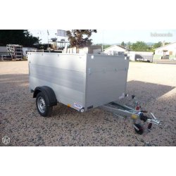 Remorque capot alu - 211 cm - 750 kg