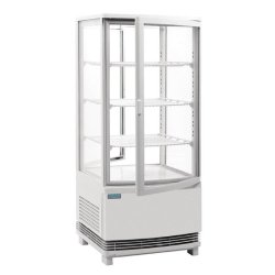 Vitrine réfrigérée portes incurvées série C - 86L blanche - Polar CB507