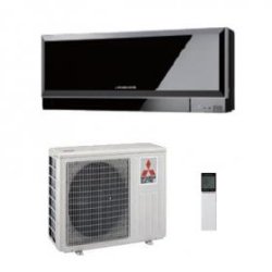 Climatiseur split simple Mitsubishi MSZ-EF25VEB + MUZ-EF25VE - Taille 25 - Pour pièce ≤ 25m² - Noir