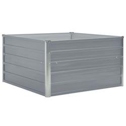 Helloshop26 - Jardinière 100 x 100 x 45 cm acier galvanisé gris 02_0000784 - gris acier 3000071171538