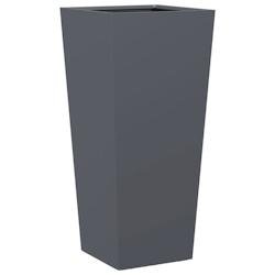 Helloshop26 - Jardinière bac lit surélevé plantes fleurs terrasse jardin 35 x 35 x 75 cm acier anthracite 02_0037511 - acier 3000214045634