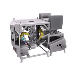 PTR-1030 - Ensacheuse pour sacs à gueule ouverte avec robots FANUC et changements de format ultra-rapides