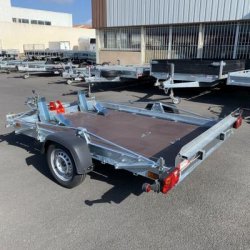 Remorque CCL8 - PTC 750 kg - CU 500 kg avec feux de gabarit à LED et treuil pour descente au sol