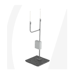 Supports d'antenne omni - support autostable pour 2 antennes omni - Mât Ø60 H2780 - 6 lests - 214 kg