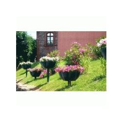 Jardinière tige à fleur Petula - fleurissement urbain adapté - tiges 600 à 2600 mm - polyéthylène anti-UV