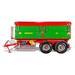 R 140 tasga benne agricole à tandem essieu - romsan - capacité de 14000 kg