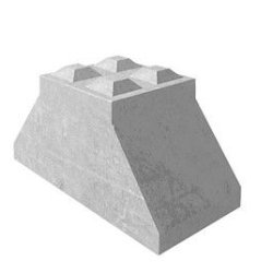 Bloc béton empilable Tessier TGDR - 120 cm de longueur - largeur 60 cm - hauteur 60 cm avec ergots
