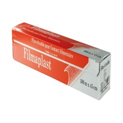Film Étirable Alimentaire NOVAFRESH XL 45cm x 300m - Boîte Distributrice Réglette - Idéal Bacs Gastronormes GN 1/1 - Qualité Cristal Pro - Lot de