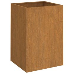 Helloshop26 - Jardinière bac lit surélevé plantes fleurs terrasse jardin 42 x 38 x 75 cm acier corten marron 02_0037599 - marron métal 3000213906356