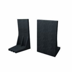 Éléments préfabriqués pour mur de soutènement en plastique recyclé noir - 50x50x55cm - robuste et durable