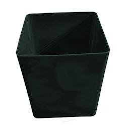 Pot de fleurs carré cubio h 50 cm-plast'up rotomoulage - NOIR - noir 0750122559398
